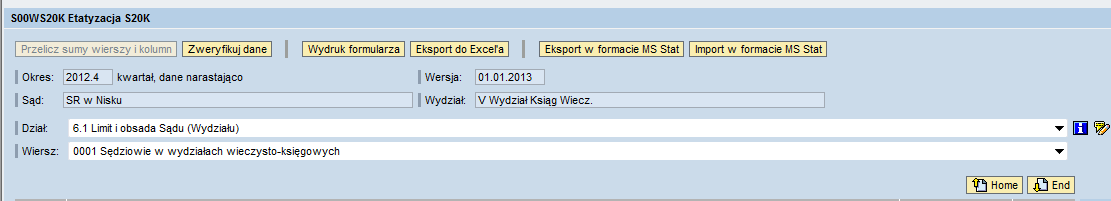 12.5 Blokowanie / odblokowywanie danych Przyciski Zablokuj oraz Odblokuj umożliwiają zablokowanie edycji wybranej grupy formularzy.