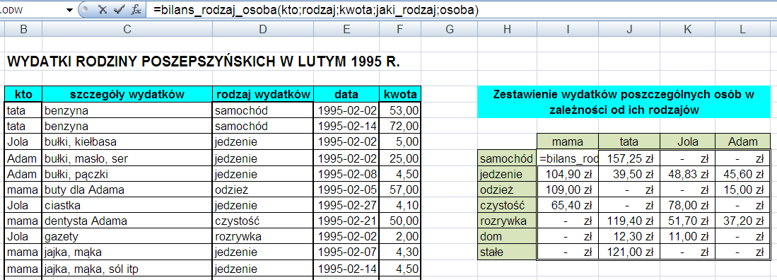 T.Ziębakowski PROGRA MOWANIE str. 21 6. Zaznaczanie komórek kolorem. Sub jajka() ' 'Zaznacza na żółto zakupy jajek ' Dim zakup As Range, i As Integer Set zakup = Range("zakup") For i = 1 To zakup.