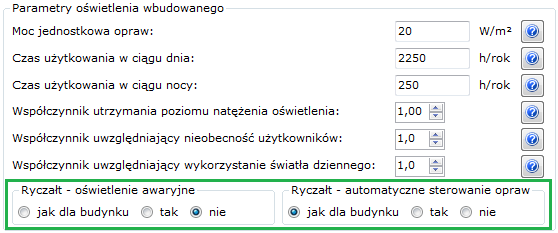 System wbudowanej instalacji oświetlenia oraz