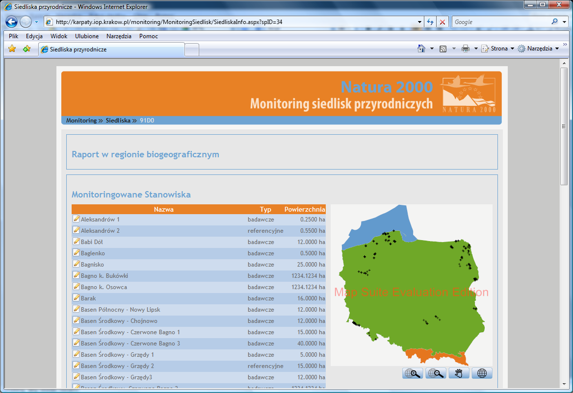 Krok po kroku: zebranie istniejących informacji Być może stan danego gatunku / siedliska w danym obszarze Natura