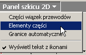 Większy otwór uzyskujemy poprzez prostokąt ( 80 x 20) i stworzone w nim linie konstrukcyjne ikona (linie konstrukcyjne ułatwiające wykonanie docelowej figury w naszym przypadku pozwalają znaleźć