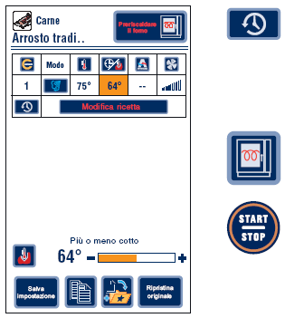 * Naciskając przycisk Cykle i przekręcając Scroller+ można przechodzić między kolejnymi cyklami programu gotowania Aby potwierdzić wybór danego Cyklu nacisnąć Scroller+.