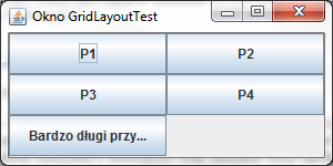 GridLayout public static void main(string[] args) { javax.swing.