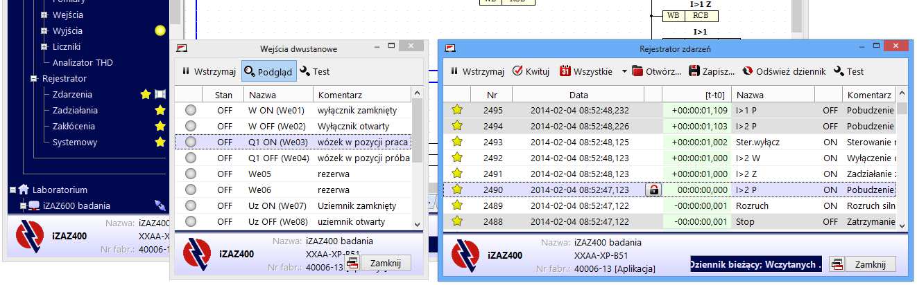 Program umożliwia kompleksową obsługę urządzenia w zakresie konfigurowania i nastaw, z edycją konfiguracji w trybie graficznym, kontroli stanu urządzenia i chronionego obiektu oraz sterowania. Rys.