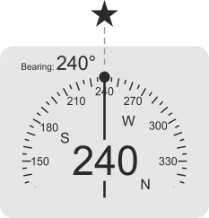 22. KOMPAS USTAWIANIE NAMIARU NA POWIERZCHNI Kompas w BLACK BT umożliwia ustawienie namiaru przed rozpoczęciem nurkowania.