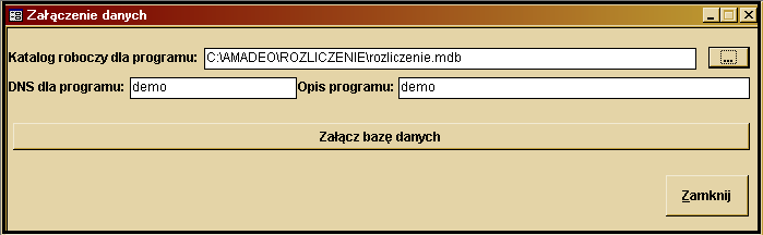 Główny Księgowy - hasło: gk. 3.4. Jak zmienić domyślne załączenie programu Program i2n.mdb (inwentaryzacja) domyślnie korzysta z załączeń i ustawień programu do sterowania (d2d).