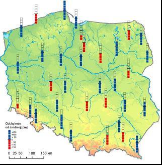 Charakterystyka klimatologiczna okresu poprzedzającego wystąpienie powodzi w roku 2010 Mirosław Miętus Poziom wód podziemnych w dniu 3