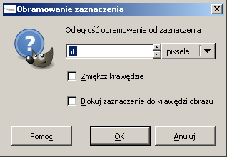 i ustawiamy obramowanie na 50 Pixeli