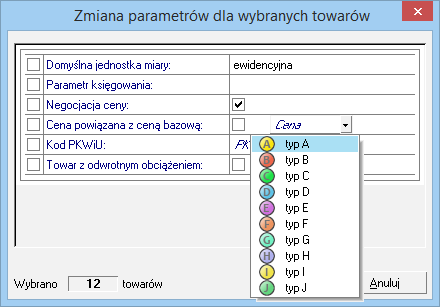 Zmiany na zestawieniach związane z cennikami W związku z możliwością zarządzania większą liczbą cen, zestawienia dostępne z kartoteki Towary i Kontrahenci wykorzystają rozszerzoną liczbę aktywnych