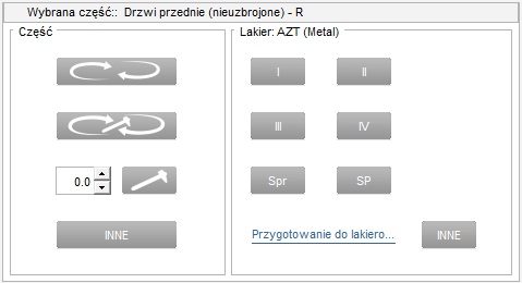 9 Panel wprowadzania <Kliknij tutaj, aby wrócić do spisu treści> Panel wprowadzania służy do dodania jednym kliknięciem do kosztorysu domyślnego zestawu informacji dla części zaznaczonej na grafice w