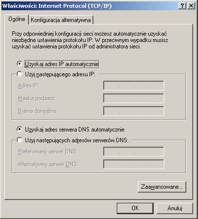 twoim pasku zadań. Kliknij przycisk Właściwości. KROK 2: KROK 3: Wybierz Internet Protocol (TCP/IP) oraz kliknij przycisk właściwości.