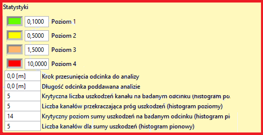 Rys. 40. PC Ustawienia - Statystyki [42] Pole Import pozwala zdefiniować parametry komunikacji z serwerem FTP Pole Ścieżka dostępu do pomiarów definiuje miejsce przechowywania plików z danymi.