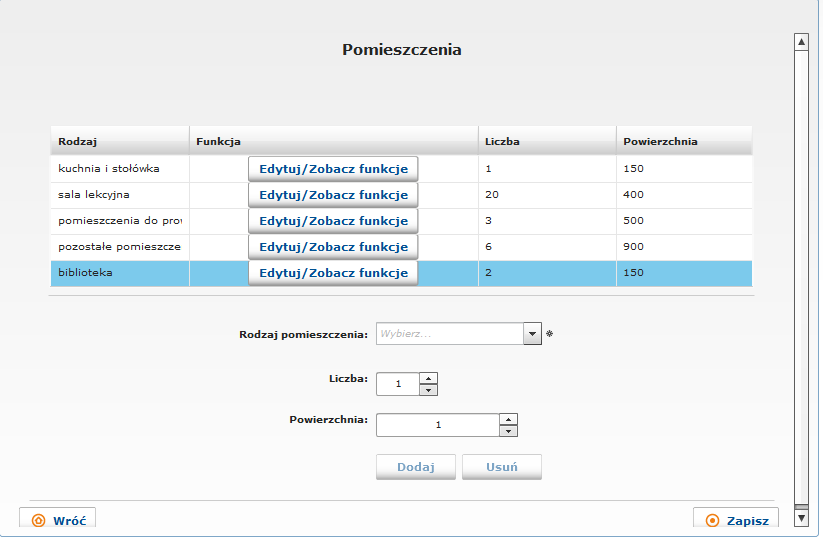 26 MODYFIKACJA DANYCH W module Dane zbiorcze można modyfikować wszystkie formularze poprzez dodawanie i usuwanie wierszy w poszczególnych tabelach, zarówno przed wysłaniem jak i po wysłaniu