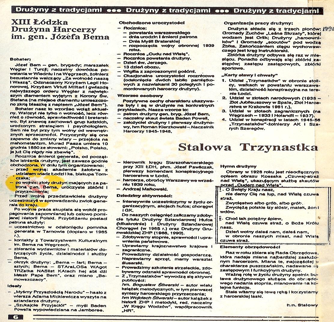 Sprawność TRZYNASTAK 1. Jest harcerzem drużyny i zdobył stopień młodzika. 2. Zna i wykonuje obrzędy i zwyczaje gromady i zastępu. 3. Śpiewa piosenki drużyny, wymyślił jeden zwyczaj w swoim zastępie.