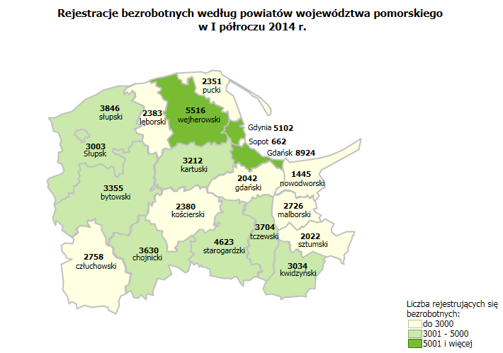 Ranking zawodów deficytowych i nadwyżkowych w województwie pomorskim Źródło: Opracowanie własne na podstawie badań statystycznych rynku pracy MPiPS-01, zał. 3.