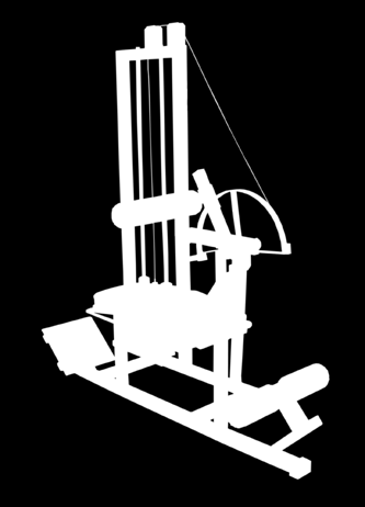 GLUTES MACHINE Maszyna do ćwiczeń mięśni pośladkowych Maszyna do ćwiczeń mięśni grzbietu oraz brzucha Wysokość: 1,85 m