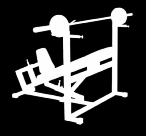 INCLINE BENCH PRESS Ławka kątowa regulowana ze stojakiem INCLINE BENCH PRESS Ławka kątowa regulowana ze stojakiem Wysokość: 1,10