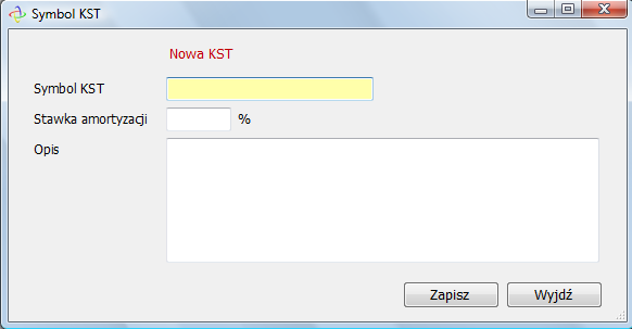 Definicje programu - Lista numerów KŚT (Klasyfikacja Środków Trwałych) Definicje 17 2.4 Lista numerów KŚT (Klasyfikacja Środków Trwałych).