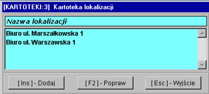 22 Przygotowanie programu do pracy Po wpisaniu grupy zawsze istnieje możliwość korygowania jej nazwy za pomocą klawisza 3.2.2 lub.