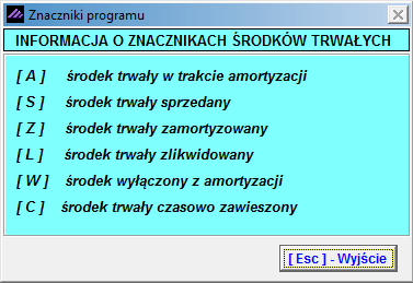 Operacje na środkach trwałych 5 Operacje na środkach trwałych 5.1 Operacje W Menu programu Amortyzacja dostępne są 31 Operacje.