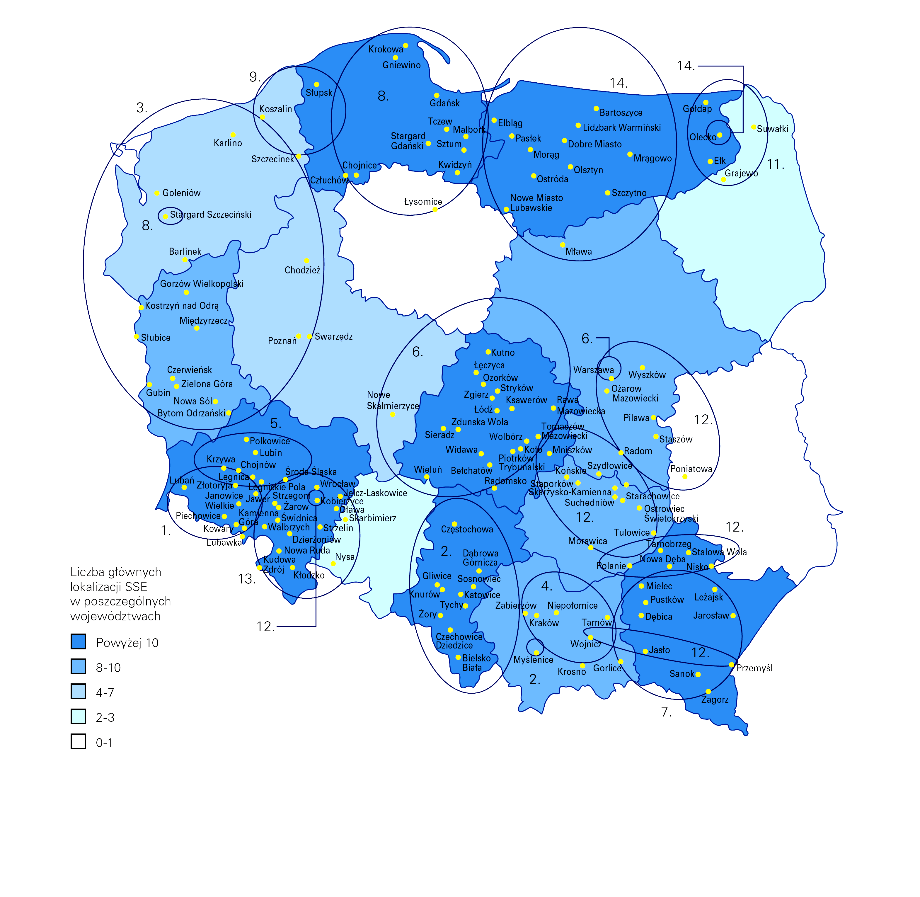 Źródło: Raport KPMG, Specjalne Strefy Ekonomiczne, Badanie edycja 2007,, Warszawa 2007, s. 12.