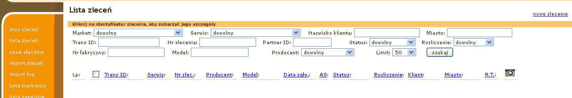 7. Wydruk formularzy zlecenia Wszystkie formularze związane z realizacją usługi i obiegiem dokumentacji są zebrane w pasku formularzy na formatce Podgląd zlecenia. 7.1 Wydruk zlecenia w PDF zał.