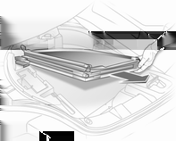 48 Kluczyki, drzwi i szyby Bagażnik Blokada pokrywy bagażnika Owiewka Dach można złożyć tylko wtedy, gdy przedmioty przewożone w bagażniku nie wystają powyżej rolety bagażnika ani na boki.