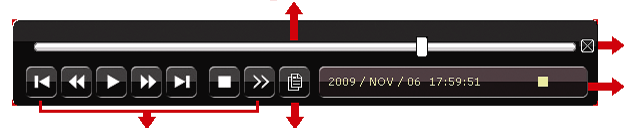 3.7 Odtwarzanie Kliknięcie na przycisk spowoduje wyświetlenie panelu odtwarzania.