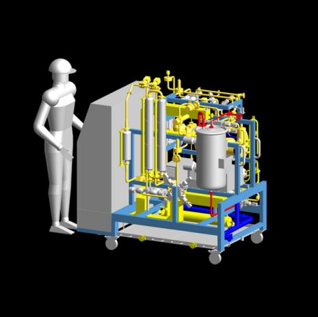 LFB- ALPHA-DEAE WORKSHOP zautomatyzowany warsztat do wytwarzania produków w procesie chromatografii DEAE z krio-supernatantów około 1000 m² czystych pomieszczeń klasy D i C.