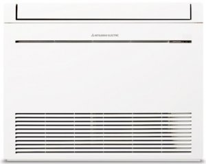 MITSUBISHI ELECTRIC KLIMATYZATORY MITSUBISHI SERIA M PRZYPODŁOGOWE Technologia inverterowa Prosta, płaska konstrukcja Żaluzje wielokierunkowego nawiewu powietrza Doskonała energooszczędność