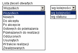 21. ZLECENIA OTWARTE Opcja ZLECENIA OTWARTE służy do tworzenia korespondencji do Banku, wykonywania przelewów walutowych wewnętrznych z kursem negocjowanym, definiowania nowej wypłaty gotówkowej w