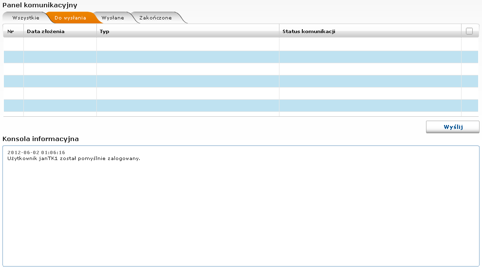 5 W prawym, górnym rogu menu widnieje przycisk umożliwiający wyjście z programu. Przy próbie wyjścia program prosi o potwierdzenie tej decyzji.