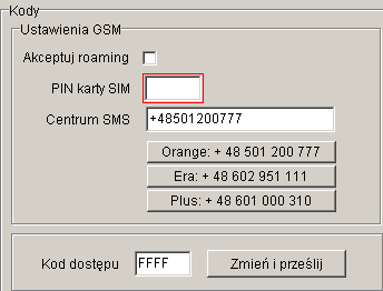 Nr portu jest używany do wysłania przez nadajnik pakietów na odpowiedni port użytkownika (komputera z programem Centaur UWAGA!