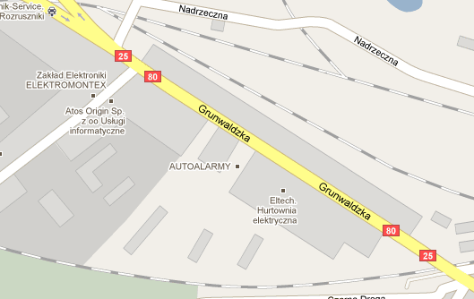Lokalizacja Biznes Park Kraszewskiego 1 usytuowany jest u zbiegu ulicy Grunwaldzkiej i