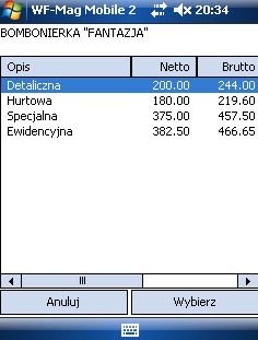 1. - przycisk otwierający okno podsumowania dokumentu z ilościami i cenami produktów Rysunek 126. Podsumowanie dokumentu handlowego 2.