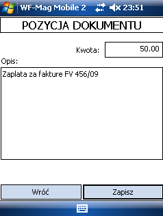 4.6.5. Dokumenty finansowe >> Kasa przyjmie / kasa wyda Aby zarejestrować dokument KP / KW podświetlamy zadanie kasa przyjmie / kasa wyda i wybieramy przycisk wykonaj. Rysunek 144.