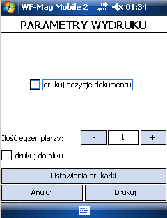 Mając wybrane (zaznaczone) pożądane opcje i ustawioną drukarkę wybieramy przycisk Drukuj. Rysunek 155