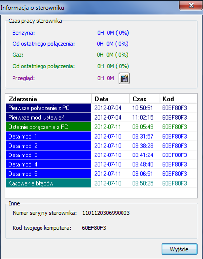 2.2. Wersja aplikacji diagnostycznej AC STAG Po uruchomieniu aplikacji diagnostycznej, u góry ekranu na belce widoczna jest jej wersja; Na przykładowych rysunkach (rysunek 5-8) przedstawiony jest