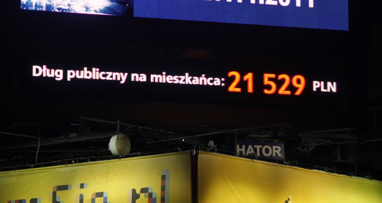 LICZNIK DŁUGU PUBLICZNEGO Zwiększyliśmy świadomość narastania długu publicznego.