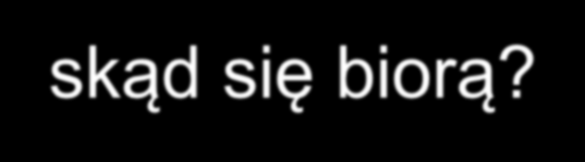 skąd się biorą?