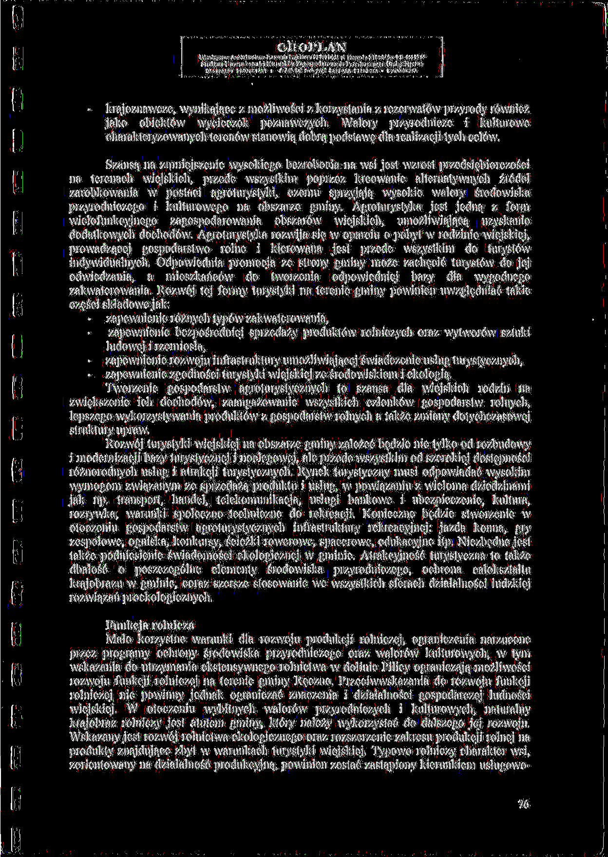 *1 'IOUdz ul l lwtrunkcwia k fgminjtiw Z*go*pad*niwuii Pn0lnnuarga <;mjn> R^noa t^0/ bjaaha GTUUCUt - HHUOVBU krajoznawcze, wynikaj^ce z mozliwosci z korzystania z rezerwat6w przyrody r6wniez jako