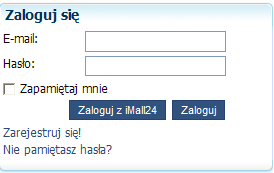 Zakładka Logowanie Zakładka służy do aktywowania funkcji logowania do sklepu danymi z serwisu imall24. Rysunek 17 Panel sprzedawcy, Konfiguracja, Zakładka Logowanie.