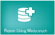 Obszar Rejestr Usług Medycznych zawiera kilka grup danych. Prezentacja informacji wykonywana jest po kliknięciu w jeden z dostępnych kafli. Rys. 12.