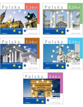 STOLICE PAOSTW UNII EUROPEJSKIEJ - Częśd 1 Poczta polska dnia 24.10.2005 roku rozpoczęła cykl wydawniczy pt. Stolice Paostw Unii Europejskiej.