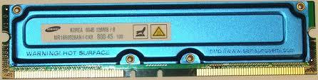 Moduły RIMM (ang. Rambus Inline Memory Module) stosuje się do budowy pamięci opartej o RDRAM.