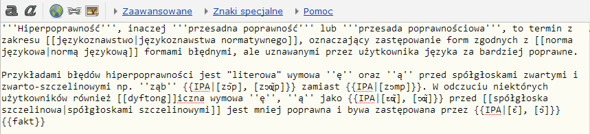 Błąd dotyczący fragmentu artykułu Przykładami błędów według kogo?