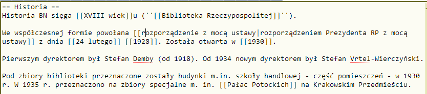 Linki (odnośniki) wewnętrzne Służą do poruszania