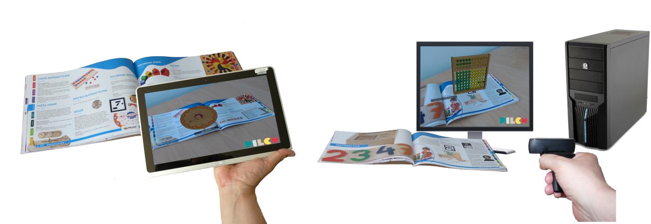 Katalog Tablet z kamerą Monitor Komputer Katalog Marker Marker Kamera Rys.