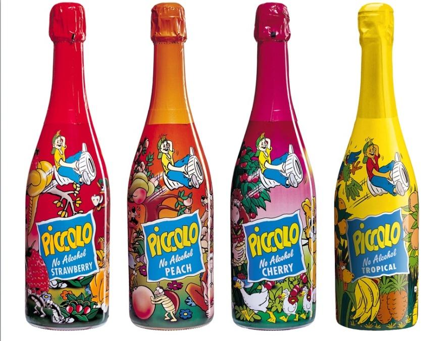 Marki Grupy AMBRA: PICCOLO Absolutny i bezkonkurencyjny lider rynkowy od prawie 20 lat! Piccolo stworzyło kategorię musujących napojów bezalkoholowych, na świętowanie ważnych chwil w życiu dziecka.
